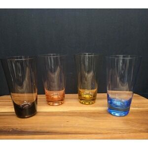 Vintage Assortment of Multi-Color Cordial Aperitif Shot Glasses Set Of 4